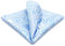 S&W SHLAX&WING Paisley Silber Weiß Blau Herren Einstecktücher Neu Fashion Hankies
