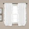 Lush Decor Reyna Rüschen-Fenstervorhang-Set, Paar, 137,2 cm B x 160 cm L, Weiß – fließendes Vorhang-Set – romantische Rüschenvorhänge für Schlafzimmer, Wohnzimmer oder Esszimmer – Bauernhaus & Cottage