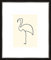 artissimo, hochwertiger Kunstdruck gerahmt, 53x63cm, AG4115, Pablo Picasso: Der Flamingo/Le flamand rose, Poster mit Rahmen, gerahmtes Bild, Siebdruck, Wandbild, Wanddekoration