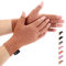 Duerer Arthritis Handschuhe - kompressionshandschuhe für Rheumatismus und Arthrose - bieten Arthritis Gelenkschmerzen Linderung der Symptome - Rheuma Fingerlose handschuhe damen(Braun, L)