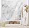 ABAKUHAUS Marmor Wandteppich und Tagesdecke Granit Oberfläche Motivaus Weiches Mikrofaser Stoff 230 x 140 cm Wand Dekoration, Grauer Staub weiß