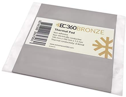 EC360® Bronze 8W/mK Wärmeleitpad (100 x 100 x 1,5 mm)