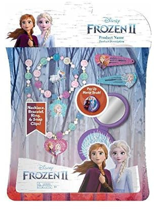 Disney WD20563 Set mit 6 Haaren mit Bürste von Frozen 2 Haarschmuck, bunt