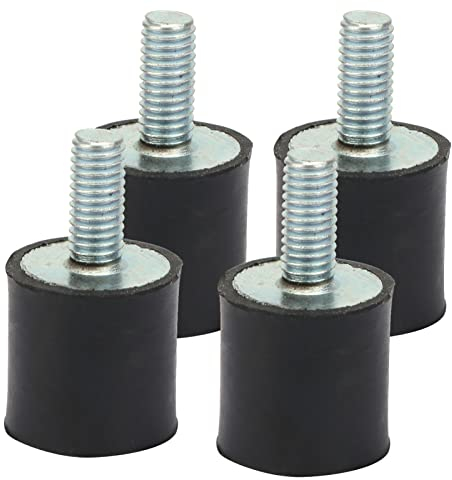 Fafeicy 4 Stück M5 Gummilager, Anti Vibration Silentblock Auto Boot Spulen, für Luftkompressoren, Dieselmotoren, Wasserpumpen, Adoptiert Geometrisches Design (VD15*15 M5*12)