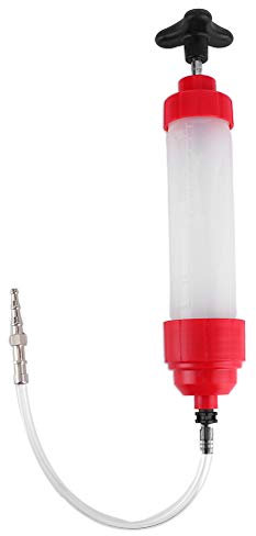 Akozon Pompa di riempimento/Estrazione 350 ml Spurgo Freno Auto e spurgo Frizione Fluido Strumento Manuale Kit Pompa Estrazione Olio Siringa di riempimento