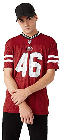 New Era San Francisco 49ers Jersey T Shirt NFL Fanshirt American Football Rot - XXL