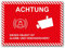 5 Stück Achtung dieses Objekt ist Alarm und Videogesichert Premium Aufkleber dieser Bereich wird videoüberwacht in A4 | 21 x 29,7cm Sticker mit UV Schutz für Außen-und Innenbereich