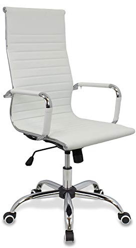 Cashoffice - Silla de Oficina PU, Silla de Escritorio Giratoria y Regulable en Altura