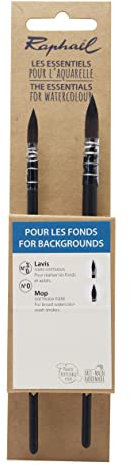 Raphael Essentials Ensemble de pinceaux pour Aquarelle Multicolore