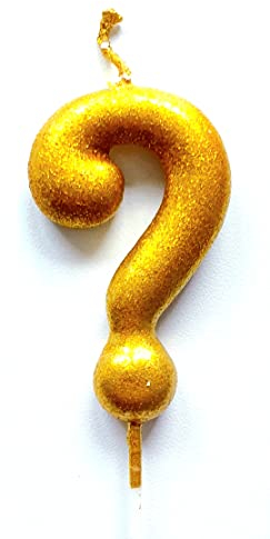 Kerze in Form einer Frage ?, Dekoration für Geburtstage, Happy Birthday, originelle Geburtstagskerzen, Kerzen, Dekoration für Geburtstage, Kerzen
