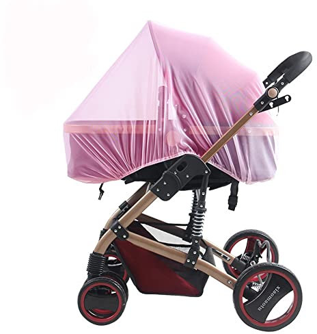 Moskitonetz, Kinderwagen, Universal-Moskitonetz, gegen Mücken, Kinderwagen, feines Netz, vollständige Abdeckung für Kindersitz, Autositz, Wiege, Babybett, optimaler Insektenschutz