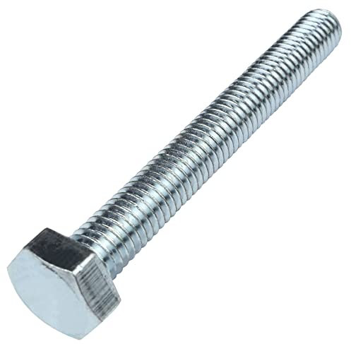 AERZETIX - C58067 - Set di 50 Bulloni M6x50mm con testa esagonale a 6 lati - DIN 933 - in acciaio zincato - vite in metallo montaggio