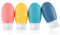 Flacons de Voyage,4pcs 60ml Étanches Bouteille de Voyage Silicone,Rechable Rechargeable Portable Vide de Voyage Bouteilles Accessoires pour Articles de Toilette Lotion,Revitalisant,Shampooing