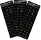 3pcs Italian Tastaturaufkleber, universeller schwarzer Aufkleber, Computer -Tastaturaufkleber für eine schnellere Identifizierung von Tastaturen, Gute Klebrigkeit (Italian)
