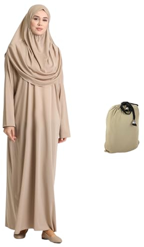 Prien Gebetskleidung Für Frauen Mit Tasche Hijab, Islam Damen Kleidung Set, Abaya Kopftuch, Muslim Kleider, Khimar