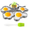 LIBERHAUS 5 x Edelstahl-Ringformen zum Kochen – Eierkreise zum Kochen von Zubehör und Gadgets Omelett-Ringe für Grillzubehör Spiegeleiform – Ei runde Ringform Herz Backen Sternform Ring-Set, 5SSRMFC