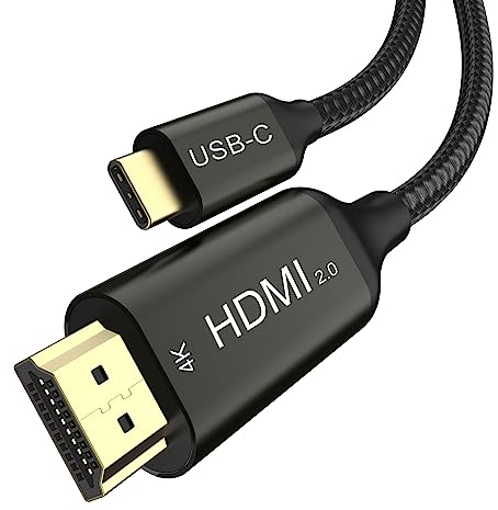 Ablink Cavo USB C a HDMI 4K 3M,cavo Thunderbolt 4/3 Type-C hdmi,cavo per collegare cellulare a tv,Compatible con iPhone 15/16,MacBook Pad Pro/Air,Apple TV,XPS,Galaxy S24