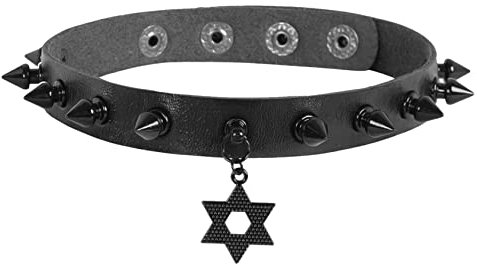 MILAKOO Star Choker Punk Gothic Halskette für Frauen Emo Mode Schwarz Halsband