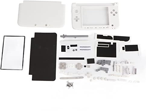 Custodia Per PC Custodia Per Custodia Completa Guscio con Bottoni Parte di Ricambio Per 3DS XL Gioco 4 Colori(Bianco)