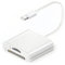 Lecteur de carte SD pour iPhone Lightning Adaptateur double fente Micro SD TF lecteur de carte mémoire pour iPad