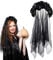 RosyFate Schleier Braut, Schwarzer Schleier Halloween, Haarreif Blumen, Schwarze Rosen, Mexikanische Blumenkrone,für Cosplay Partys Feste Karneva