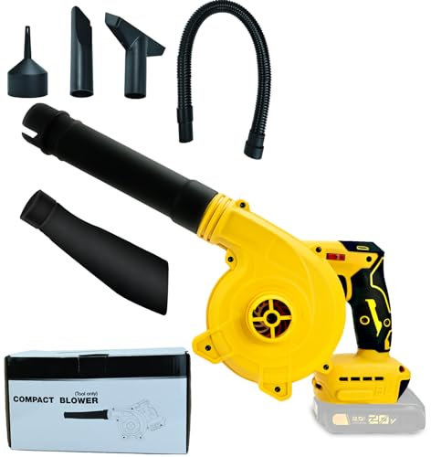 Brushless Cordless Leaf Blower for Dewalt 20V Battery Handheld Electric Blower 100 CFM 180MPH Powerful for Lawn Care Construction Home Garden Lawn Care, (Batteries not included)