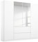Rauch Möbel Nidda, Drehtürenschrank mit 2 Schubkästen, 2 Spiegeltüren, Kleiderschrank weiß, Garderobe, 4-türig, grifflos mit Push-to-Open-Funktion, Farbe Alpinweiß, 181x197x54cm