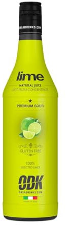 Succo di Lime Odk Succo di Lime 100% Bottiglia Pet da 750 ml Senza Glutine Drink