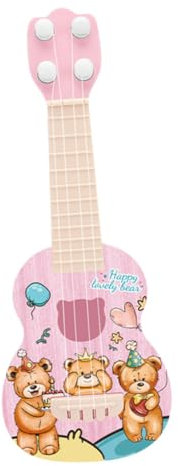 TOYANDONA Simulation Gitarre Mini-Ukulele Aus Kunststoff Kleinkind Ukulele Spielzeug Minigitarre Aus Kunststoff Kinder-Ukulele Kleinkind-Ukulele Mini-lerngitarre Für Kinder Plastik