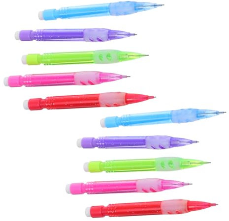 NUOBESTY 10 Pièces mini porte-mine mini-fournitures de bureau crayon de poche porte-mine en vrac crayon mécanique crayons courts fournitures scolaires mignonnes -crayons pp