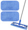 Yicotira Microfiber Cleaning Cloth Compatible with MR SIGA Professional Microfiber Mop - Professional Reusable Flat Mop Refills - Mop Pads Replacement for Hardwood Cleaning (2 Pack)