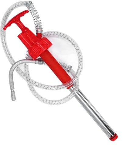 Portable Manual Oil Drum Pump Hand Fuel Pump Portable Transfer Pump Stainless Steel PP Material for Transferring Engine Oil Gear Oil