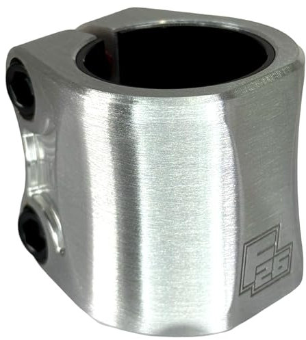 Fantic26 Twinlock Stunt-Scooter Double Clamp Lenker Klemme 32/35 I Trick I Tret I Kinder I Roller I Lenker I Klemme I Kloben I Schelle I Halterung I (Silber gebürstet)