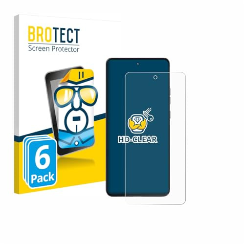 BROTECT Schutzfolie für Motorola Moto G86 | 6 Stück Transparenter Displayschutz Made in Germany Klare Displayschutz-Folie Clear Einfache Montage Case-Friendly