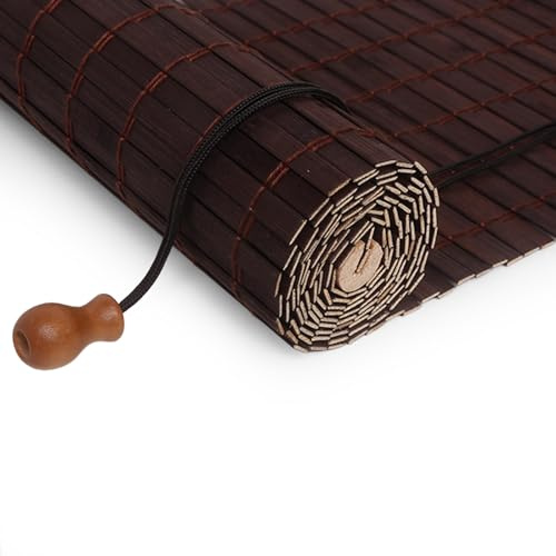Bamboo Blinds 80x160cm Natural Bamboo Roller Roman Blinds Sun Shade Curtain for Windows Indoor Outdoor