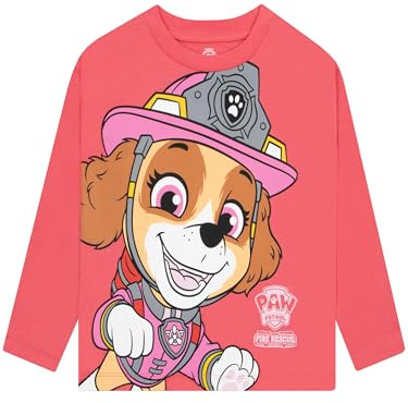 Paw Patrol Girls Tshirt, Girls Long Sleeve Tops, Skye Kids Tshirt, Ages 18 Months to 8 Years