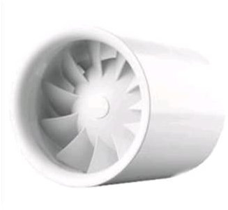 Inline Ventilator Silent Quietline 100/125 / 150 mm Grow Lüfter - sehr leise 125mm Durchmesser