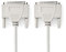 NEDIS Serielles Kabel | D-Sub 25-Pin Stecker | D-Sub 25-Pin Stecker | Vernickelt | rund | PVC | Elfenbein | Plastikbeutel 2.00 m 2.00 m, 2.0 m