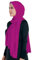 Lina & Lily Hijab Mujer de Jersey Modal, Bufanda Musulmana, Pañuelo para la Cabeza (Fucsia)