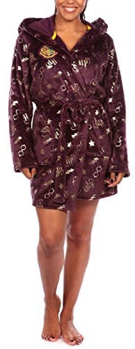Harry Potter Womens Dressing Gown Purple Size X-Large
