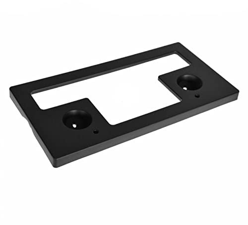 I-Match Auto Parts | Front License Plate Bracket Tag Holder | Black | for 2004-2015 Nissan Titan Pickup, and 2004-2007 Nissan Armada | 962107S000 + NI1068148