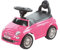 TURBO CHALLENGE - Fiat 500 - Trotteur - 119106 - Roues Libres - Rose - 25Kg Max - Plastique - Piles Non Incluses - À Partir de 12 Mois