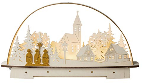 Saico LB1904 Lichterbogen, Holz, farbig, groß