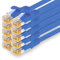 1CONN - 1,0m Netzwerkkabel, Ethernet, Lan & Patchkabel für maximale Internet Geschwindigkeit & verbindet alle Geräte mit RJ 45 Buchse blau - 10 Stück