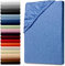 Julido Jersey Spannbettlaken 140x200 cm, Betttuch mit Gummizug, Bettlaken Royal Blau aus Baumwolle, Oeko-Tex Standard 100