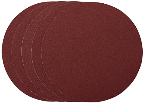 Draper 305mm 5 -Piece Sanding Discs Set | 80 Grit Hook & Loop Sander Accessory | Multi- Surface Utility | Aluminium Oxide | 8mm Dust Extract Holes | 63753
