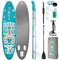 FunWater Aufblasbares Stand Up Paddle Board 320x83cm Ultraleichtes Paddleboard mit Aufblasbarem SUP Zubehör, Tragegurt, DREI Flossen, Verstellbares Paddel, Pumpe, Rucksack, Leine, wasserdichte Tasche