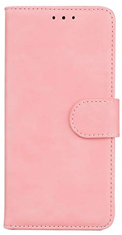 TIANCI Coque pour Realme 8i, Portefeuille Case en Cuir PU de Style Simple et Soigné, Couvercle de Protection à Fermeture Magnétique Étui pour Coque Realme 8i-Rose