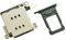 YESUN Dual SIM Card Reader Flex Cable with SIM Card Tray Holder Slot Adapter Replacement for iPhone XR (Black)