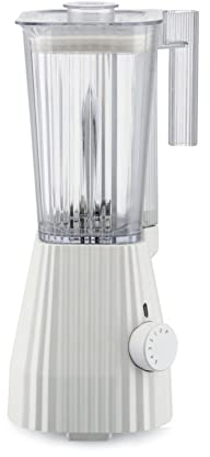 Alessi Plissé MDL09 B - Standmixer mit Abgestufter Karaffe, Thermoplastisches Harz, Europäischer Stecker 700W, 1.5l, Schwarz